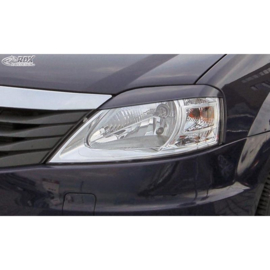 Koplampspoilers passend voor Dacia Logan 2008-2013 (ABS)