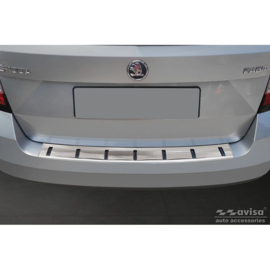 RVS Achterbumperprotector passend voor Skoda Fabia III Combi 2014-2018 'STRONG EDITION'