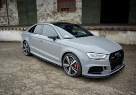Maxton Design SIDESKIRTS DIFFUSERS AUDI RS3 8V FL SEDAN Gloss Black