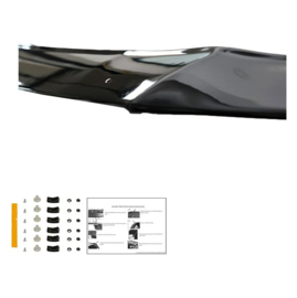 Oneway Motorkapbeschermer (steenslagcover) passend voor Volkswagen Crafter MK2 2016- & MAN TGE MK1 PreFacelift 2016- – Glanzend zwart