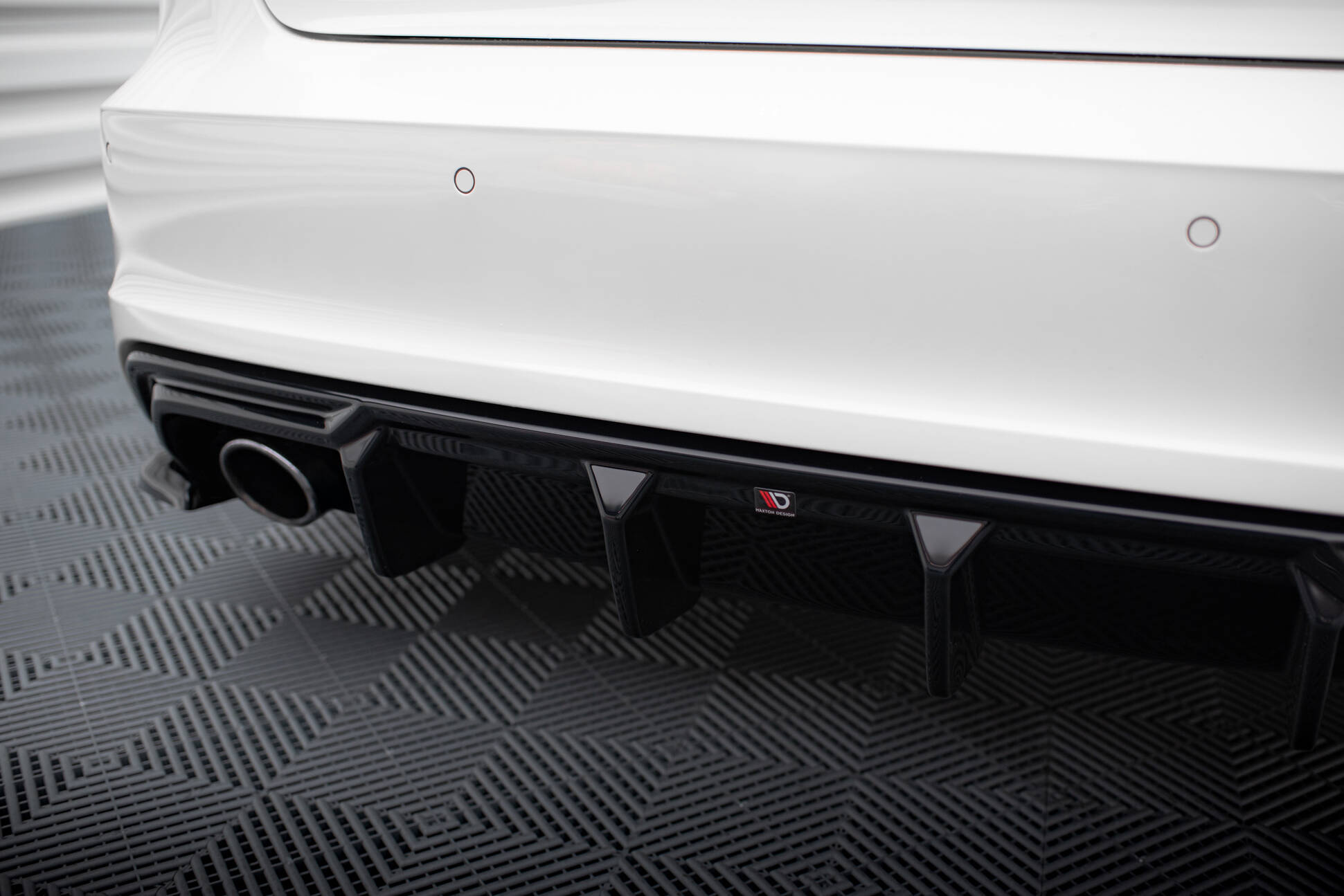 Maxton Design Achterspoiler Audi A3 S-Line Sportback 8V (uitvoering met enkele uitlaatpijpen aan één kant)