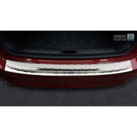 RVS Achterbumperprotector passend voor BMW X6 (E71) 2009-2014 'Ribs'