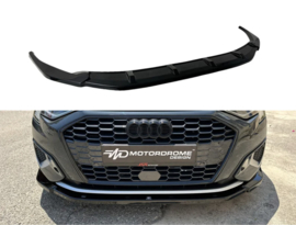 Motordrome Voorspoiler passend voor Audi A3 (8Y) Hatchback/Sportback 2020- (ABS Glanzend zwart)