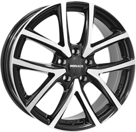 MONACO WHEELS CL2 17inch 7,0j 5/112 ET35 Naaf 70,1mm Zwart Glans / Gepolijst