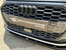 Motordrome Voorspoiler passend voor Audi A3 (8Y) Hatchback/Sportback 2020- (ABS Glanzend zwart)