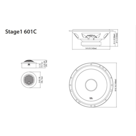 JBL Stage 1 601C 6.5'' (16cm) Compo Set