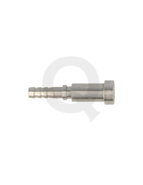 Krimp slang adapter concave male RVS D03