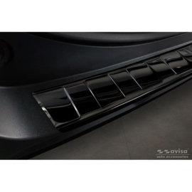 Zwart-Chroom RVS Achterbumperprotector passend voor Toyota RAV4 V 2018- & Suzuki Across 2020- 'Ribs'