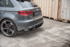 Maxton Design RACEDUURZAAMHEID ACHTERZIJSPLITTERS + KLEPPEN AUDI RS3 8V SPORTBACK