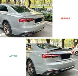 AutoStyle Achterspoiler passend voor Audi A5 (F53/F57) Coupe/Cabrio 2016-2024 (ABS Glanzend zwart)
