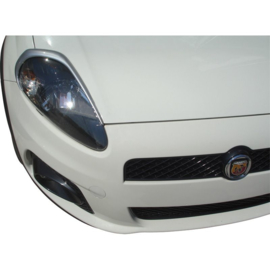 Koplampspoilers passend voor Fiat Grande Punto 2005- (ABS)