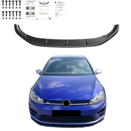 Oneway Voorspoilerlip passend voor Volkswagen Golf VII HB/Variant R/R Line 2013-2016 – Versie 3 – Glanzend zwart
