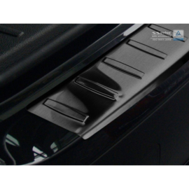 Zwart RVS Achterbumperprotector passend voor BMW X3 F25 2010-2014 incl. M-Sport 'Ribs'