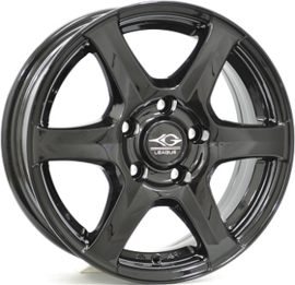 Inter Action Holiday 14inch 6,0j 4/100 ET30 Naaf 57,1mm Zwart Glans