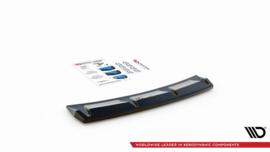 Maxton Design CENTRALE ACHTERSPLITTER VOOR AUDI S3 SPORTBACK 8Y Gloss Black