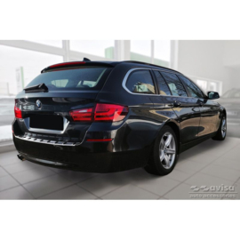 RVS Achterbumperprotector passend voor BMW 5-Serie (F11) Touring 2011-2013 & Facelift 2013-2017 'STRONG EDITION'