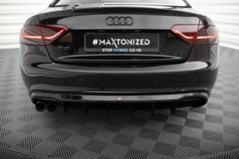 Maxton Design Achterspoiler Audi A5 Coupé / Cabrio S-Line 8T (versie met enkele zij- en dubbele uitlaat)
