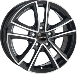 AUTEC YUCON 17inch 7,5j 5/112 ET35 Naaf 70mm Zwart Glans / Gepolijst