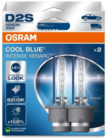 Osram Xenarc Cool Blue Intense NextGen Xenon lampen - D2S - 12V/35W - set à 2 stuks (max. 6200K)