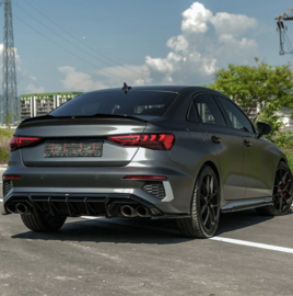 Oneway Complete bodykit passend voor Audi A3 8Y Sedan S3/S-Line 2020-2024 - Glanzend zwart