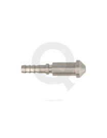 Krimp slang adapter convex male RVS D03