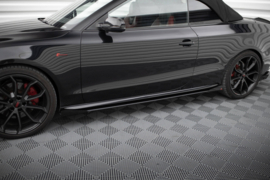 Maxton Design Street Pro Zijskirts Diffusers + Flaps Audi A5 / A5 S-Line / S5 Coupé / Cabrio 8T / 8T Facelift