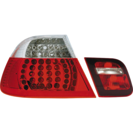 Set LED Achterlichten passend voor BMW 3-Serie E46 Sedan 1998-2001 - Rood/Helder