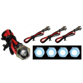 Simoni Racing LED Schroeven - Wit - Set à 4 stuks