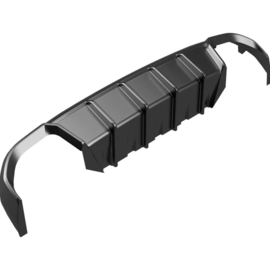 Oneway Achterbumperskirt (Diffuser) passend voor BMW 4-Serie G26 M-Pack/M440i 2021- (met dubbel rond of ovale uitlaatsierstukken) - Glanzend zwart
