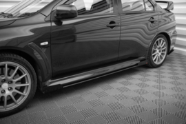 Maxton Design Street Pro Zijskirts Diffusers + Flaps Mitsubishi Lancer EVO X