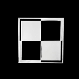 Nikkel Sticker 'Chequer' - 50x50mm