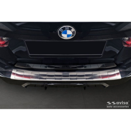 RVS Achterbumperprotector passend voor BMW 3 Serie Touring (G21) Facelift 2022- met M-Pakket 'Ribs'