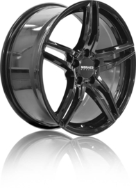 MONACO WHEELS GP1 18inch 8,0j 5/112 ET35 Naaf 66,5mm Zwart Glans