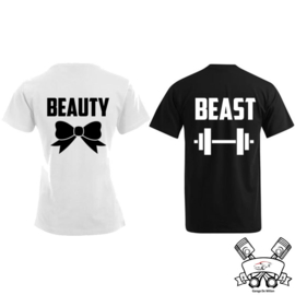 T-shirt Beauty & Beast (Black & White)