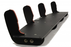 Maxton Design Achterdiffuser & Achterzijsplitters Audi A6 S-Line C7 (uitlaat 1x2)