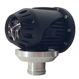 Simoni Racing Universele Blow-Off Valve Type 14 - voor benzineturbomotoren - Aansluiting 25mm, Lengte 95mm, Diameter 75mm - Zwart