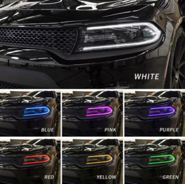 VLAND RGB LED-koplampen voor 2015-2024 Dodge Charger-halogeenmodellen Met LED-lampen(9005)