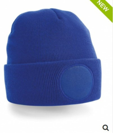 Circular Patch Beanie met eigen Tekst Of Logo