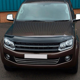 Oneway Motorkapbeschermer (steenslagcover) passend voor Volkswagen Amarok MK1 2010-2022 - Glanzend zwart