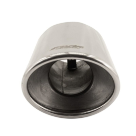 Simoni Racing uitlaatsierstuk ovaal schuin Inox 122x117xL210mm - Montage ->77mm