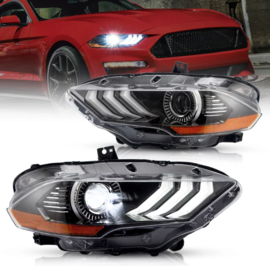 VLAND LED-koplampen voor 2018-2023 Ford Mustang OE-stijl Bestuurders- en passagierszijde