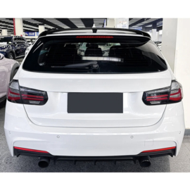 AutoStyle Dakspoiler (Spoiler Cap) passend voor BMW 3-Serie F31 Touring 2012-2019 (ABS Glanzend zwart)