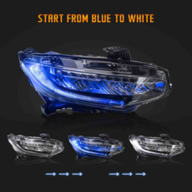 VLAND LED-koplampen voor 2016-2021 Honda Civic Sedan Hatchback Coupé Stijl: Normale stijl