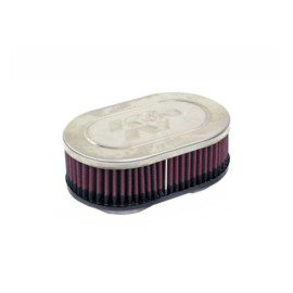 K&N Universeel Luchtfilter Ovaal 51mm dubbele aansluiting, 159mm x 102mm diameter, 51mm hoogte (RC-2370)