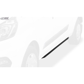 Sideskirts 'Slim' passend voor Ford Transit MK7 2014-2018 & 2018- (ABS zwart glanzend)
