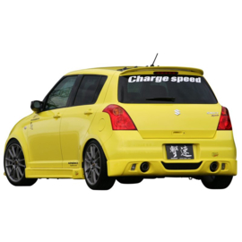 Chargespeed Achterbumperskirt passend voor Suzuki Swift II 2005- 'HalfType' (excl. EU-Type) (FRP)