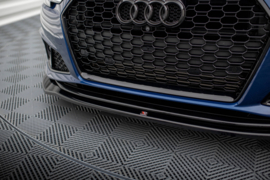 Maxton Design VOORSPLITTER V.2 AUDI A4 COMPETITION B9 Gloss Black