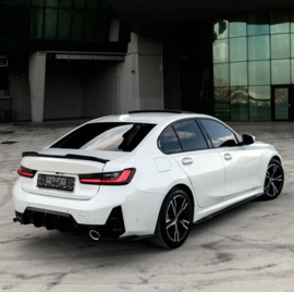 Oneway Set Sideskirts passend voor BMW 3-Serie G20/G21 M-Pack/M340i 2018-2022 & 2022- - Glanzend zwart