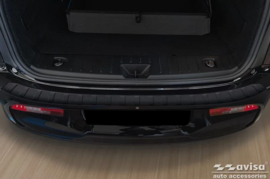 Matzwart RVS Achterbumperprotector passend voor BMW i3 (i01) Facelift 2017-2022 'Ribs'