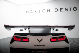 Maxton Design Carbon Spoiler Met Bovenste Zwaan Montage + LED Chevrolet Corvette Stingray / Grand Sport C7